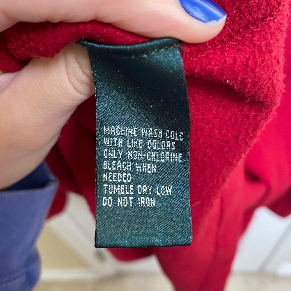 3/$15💥Red 3/4 zip Sweatshirt - Picture 4 of 4